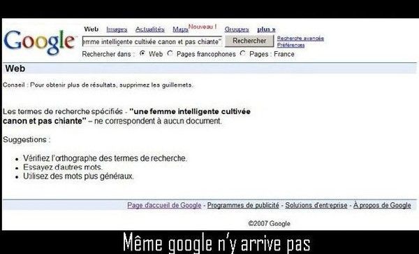 recherche google femme